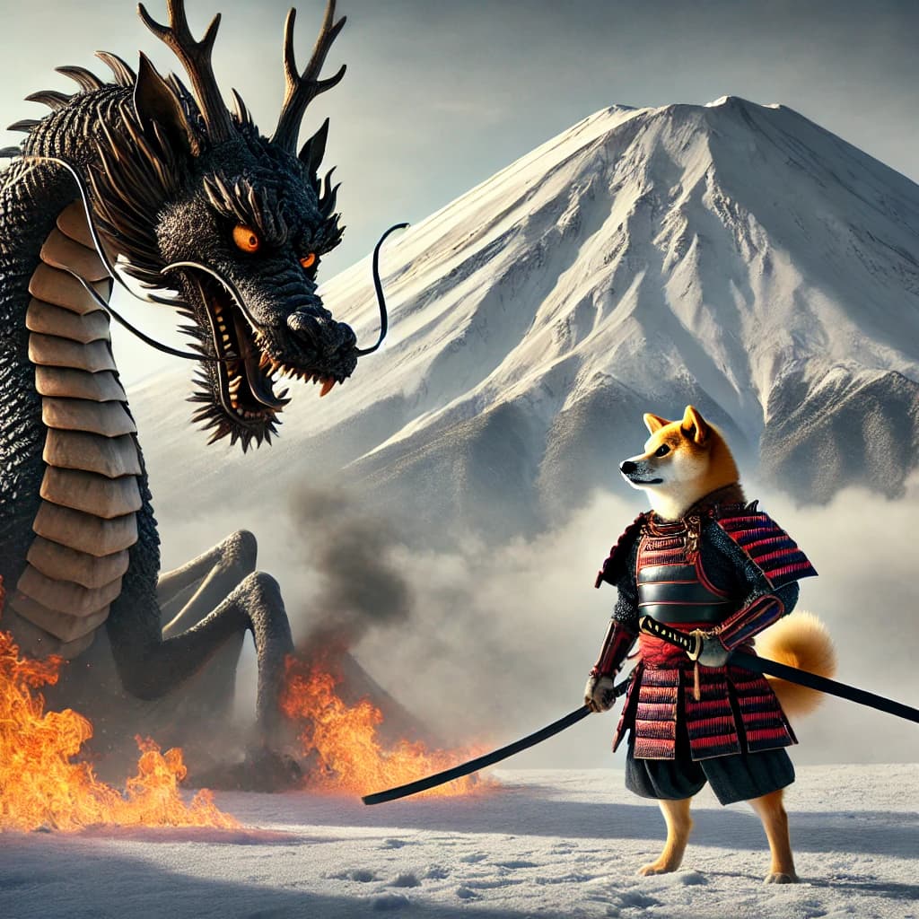 DoggySan facing the dragon